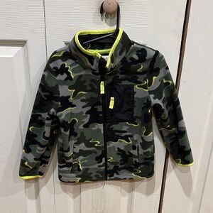 Jumping Beans Camouflage Jacket with Neon Highlights